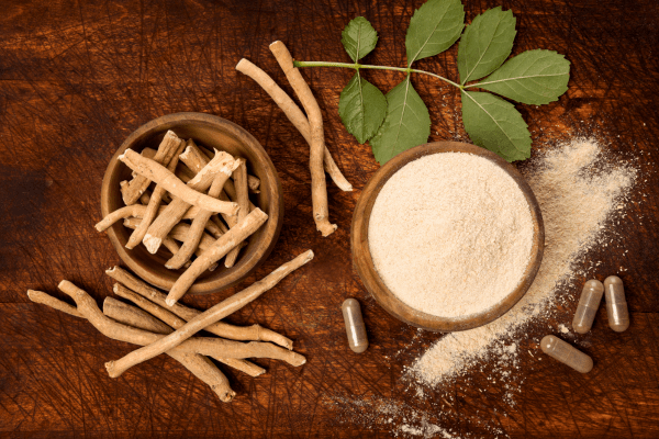 Ashwagandha root reduces stress and supports male hormone balance