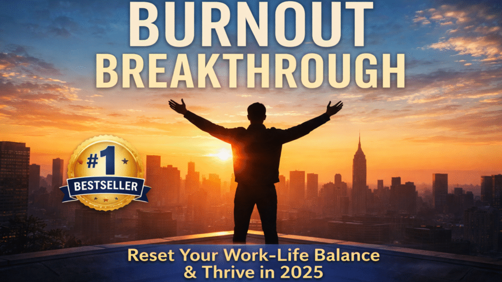 Burnout Breakthrough book cover by Jeremy Jarvis — burnout recovery and work-life balance guide for 2025