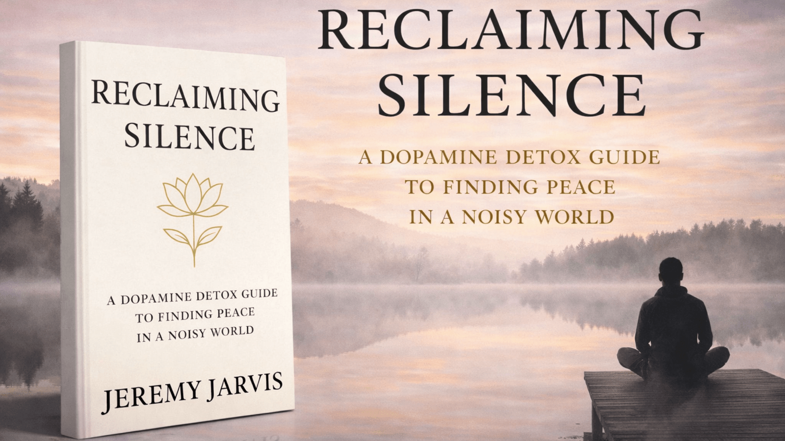 Reclaiming Silence by Jeremy Jarvis book cover — dopamine detox and mental clarity guide