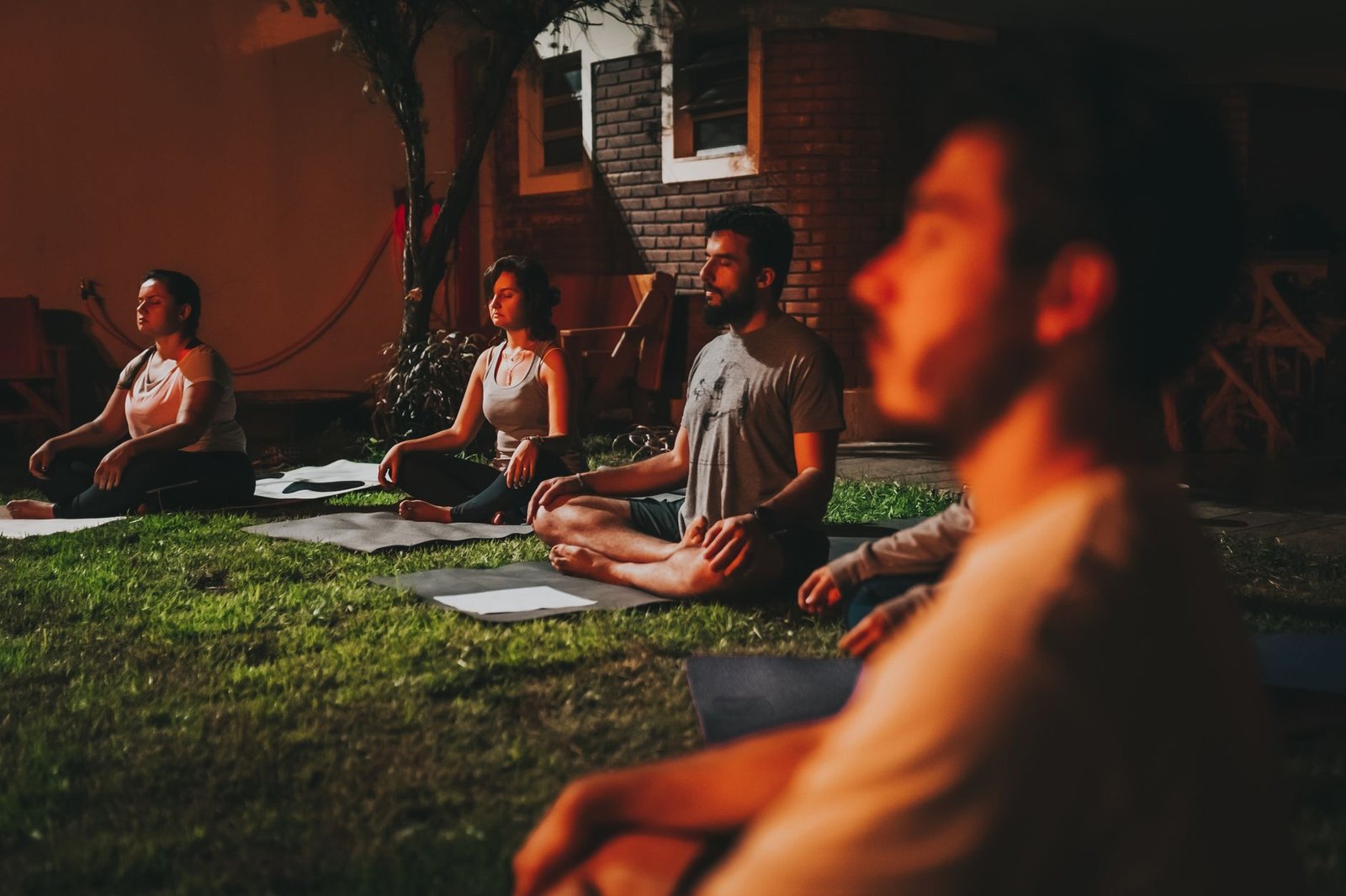 Evening breathing posture that supports an evening wind-down routine for overthinking minds