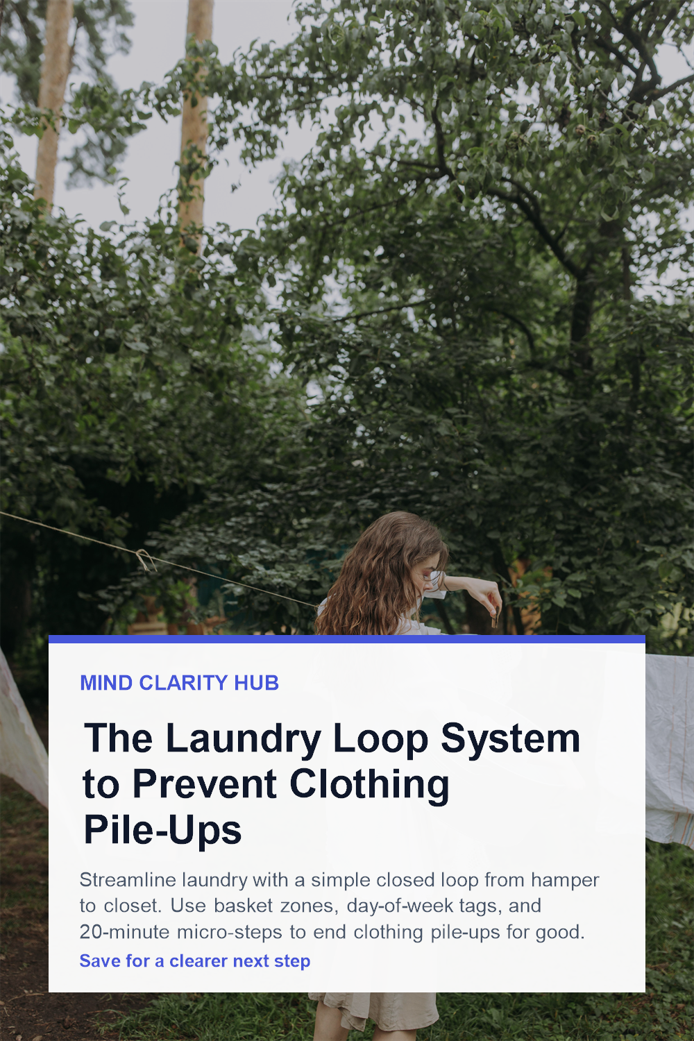 Laundry Loop System to Prevent Clothing Pile-Ups