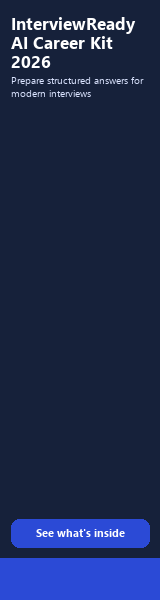 InterviewReady AI Career Kit 2026 banner 160x600